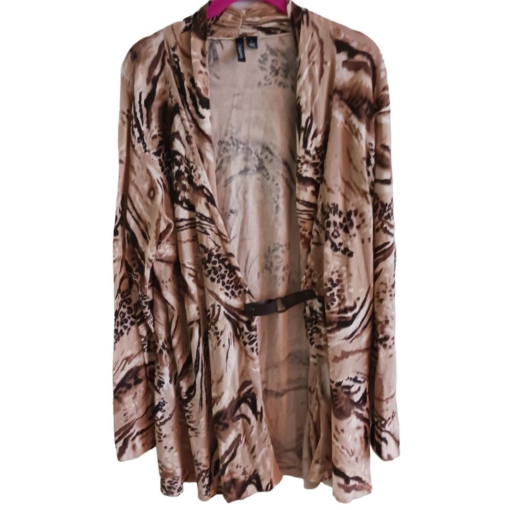 Relativity sweater.  Brown.  Size large.